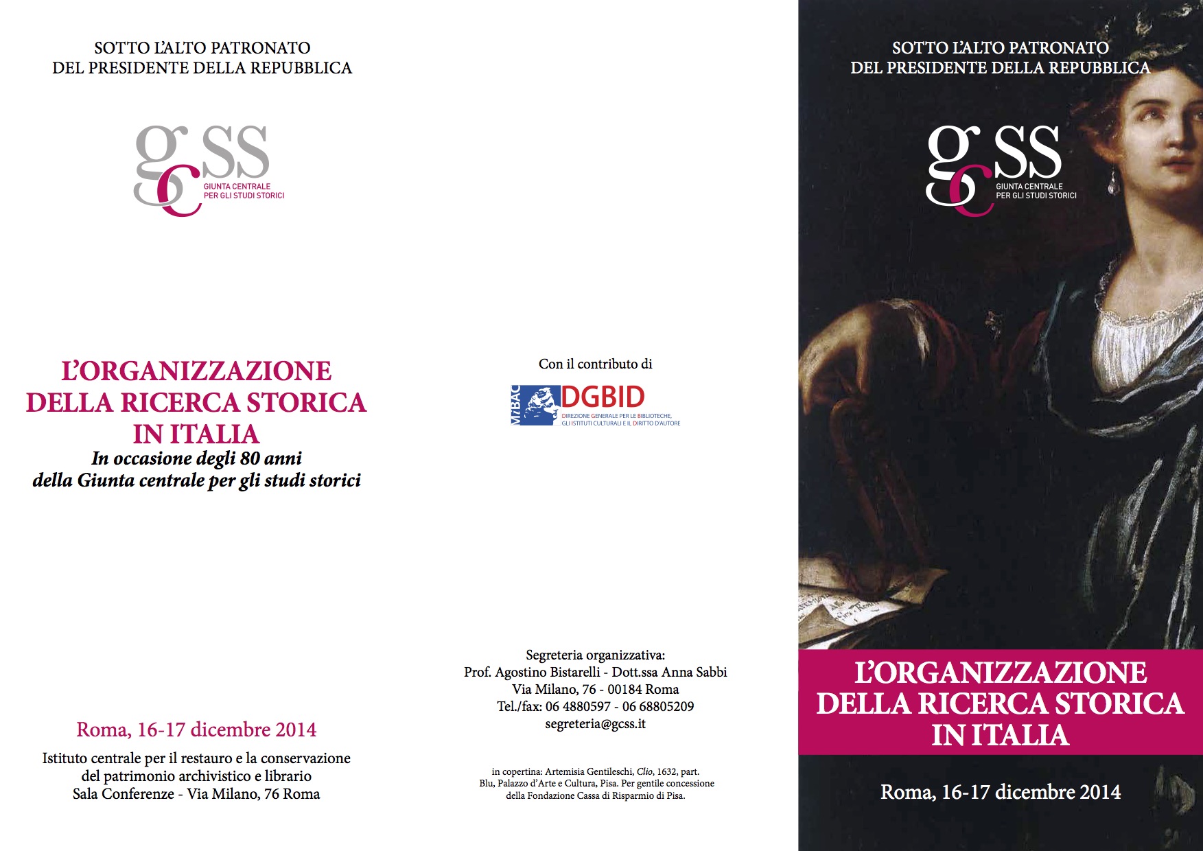 Organizzazione della ricerca storica programma